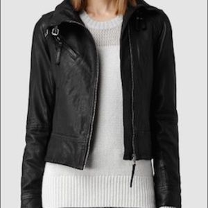 Belvedere All Saints Leather Jacket - Black